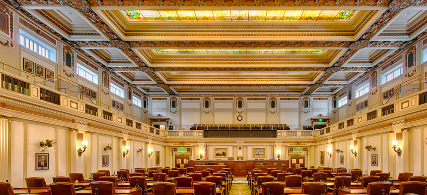 The Oklahoma House of Representatives chamber.