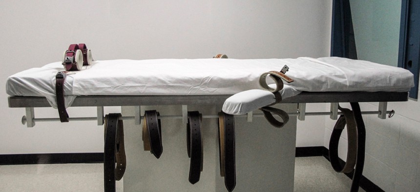 Nebraska's lethal injection chamber is housed at the State Penitentiary in Lincoln, Neb.