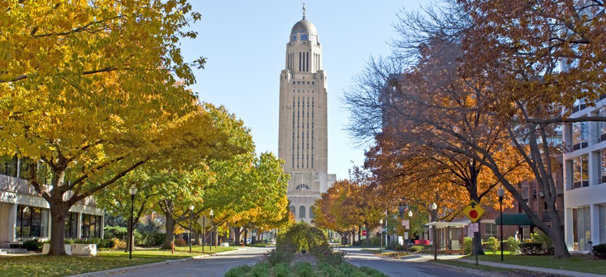 The Nebraska State Capitol in Lincoln.