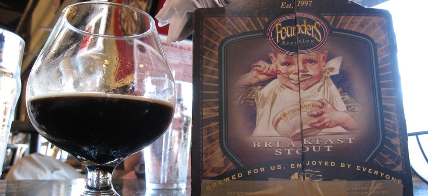 Founders Brewing Co.'s Breakfast Stout is a favorite among craft beer enthusiasts.