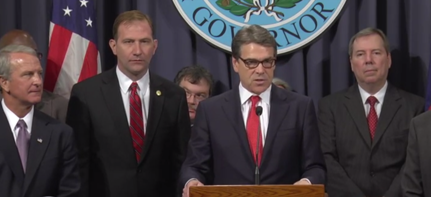 Texas Gov. Rick Perry announced the formation of a new infectious disease task force on Monday.