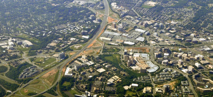 Northern Virginia's Tyson's Corner is a commercial center.