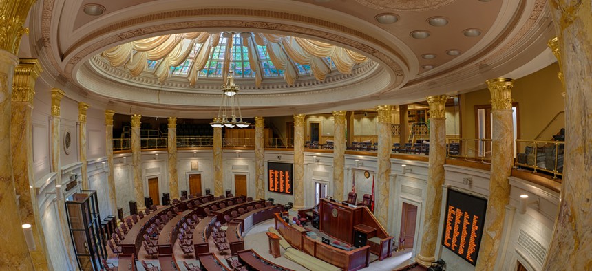 The Arkansas House of Representatives chamber.