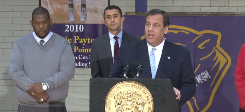 New Jersey Gov. Chris Christie made another visit to his "second home" on Tuesday.