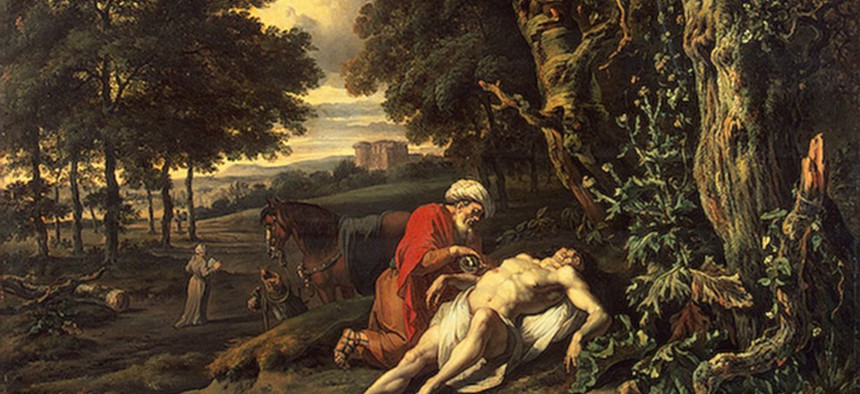 The Parable of the Good Samaritan by Jan Wijnants.