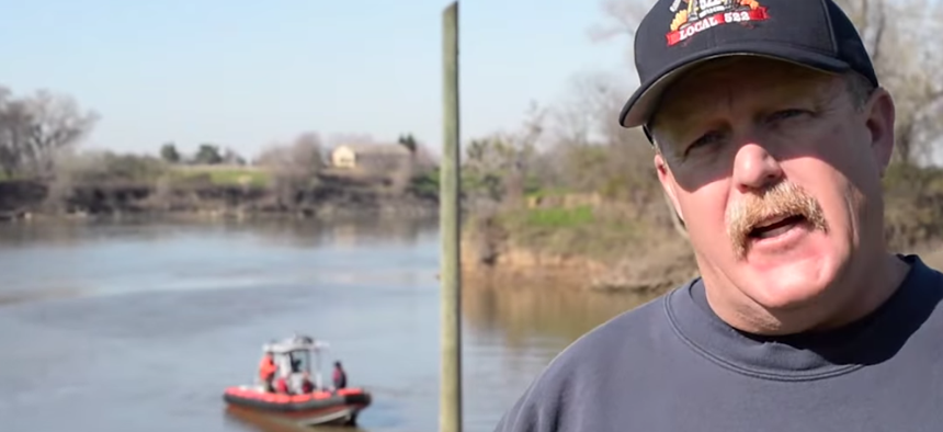Tom Neville of the Sacramento Metropolitan Fire’s swift-water and flood rescue operations.