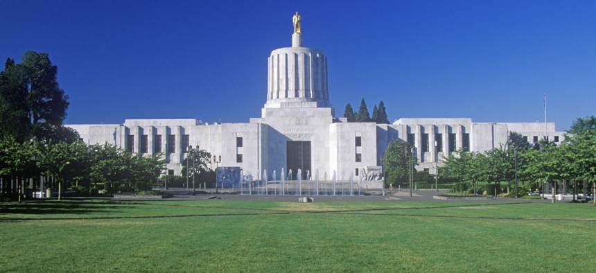 The Oregon State Capitol in Salem