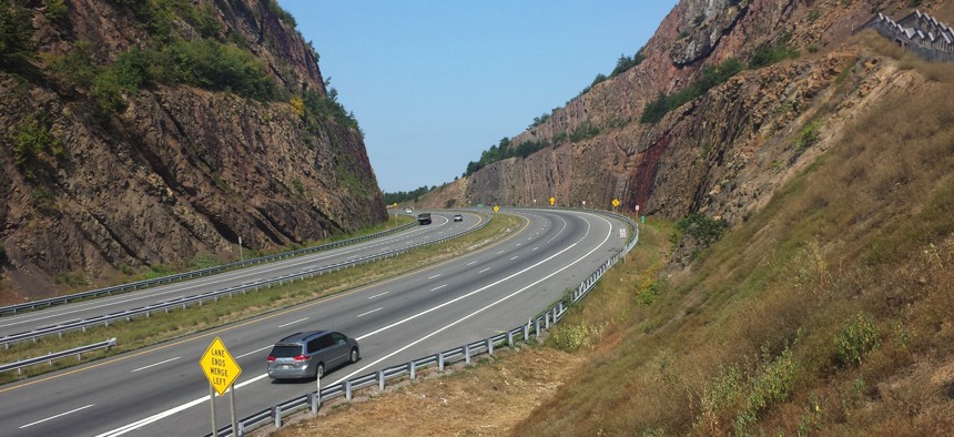 Interstate 68 passes through this gap through Sideling Hill.