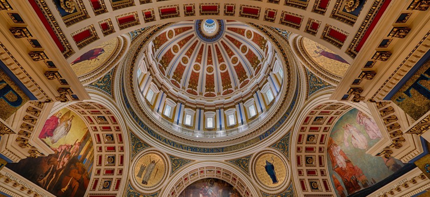 The Rotunda of the Pennsylvania State Capitol in Harrisburg.