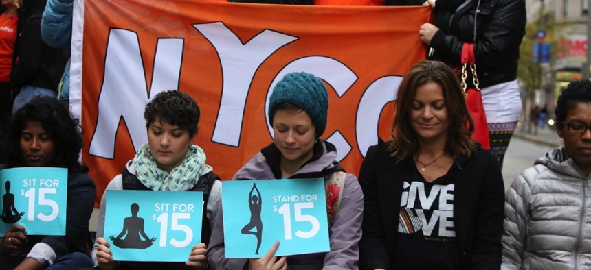 Fight for Fifteen's National Day of Action on November 10 in New York City.
