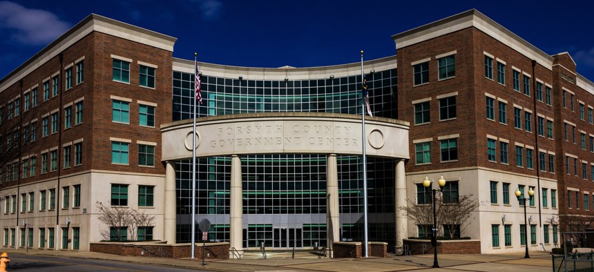 The government center in Forsyth County, North Carolina.