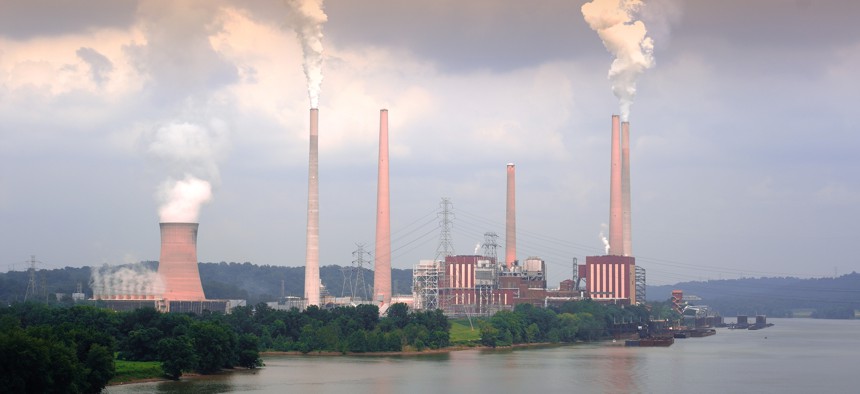 A coal plant on the Ohio River near Cincinnati, Ohio.