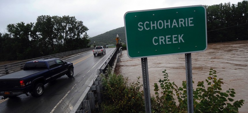 Schoharie Creek in September 2011 following Hurricane Irene.