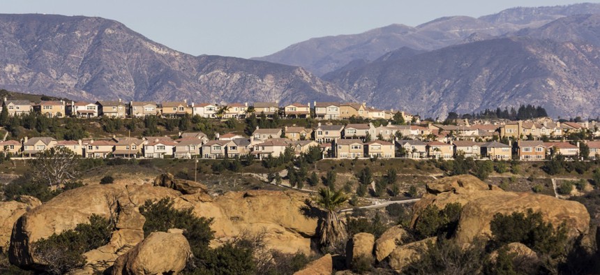 The Porter Ranch neighborhood of Los Angeles, California.