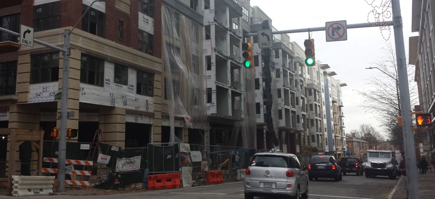 Construction in downtown Raleigh, North Carolina