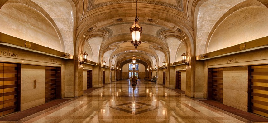 Chicago, Illinois City Hall. Through Envision Chicago, students learn civics lessons by engaging with city laws. 