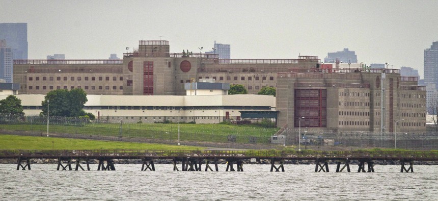 The eastern section of the Rikers Island Jail complex.