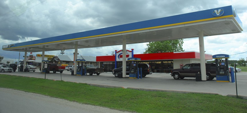 A gas station in San Marcos, Texas