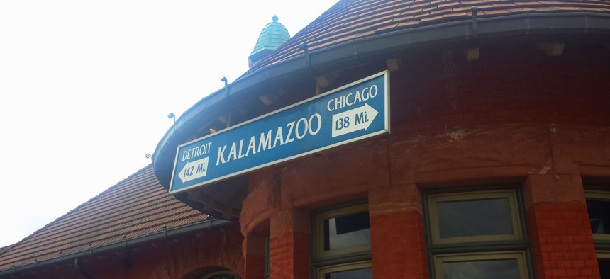 Kalamazoo's Amtrak station is part of the Southwest Michigan city's intermodal transportation center.