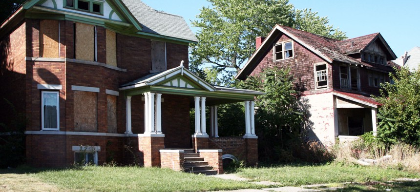 Vacant homes in Detroit