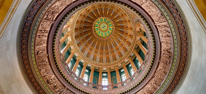 The Illinois Capitol Rotunda in Springfield.