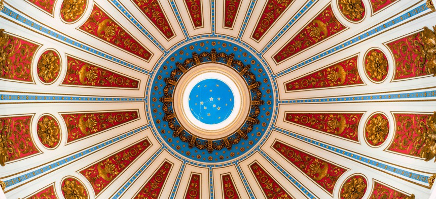 The Rotunda of the Pennsylvania State Capitol in Harrisburg.