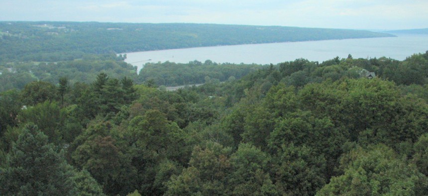 Lake Cayuga in Ithaca, New York