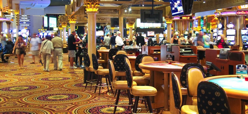 Casino in Caesar's Palace in Las Vegas, Nevada. 