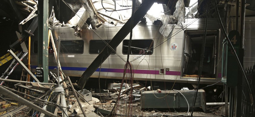 A New Jersey Transit commuter train crashed into the Hoboken Terminal on Thursday.