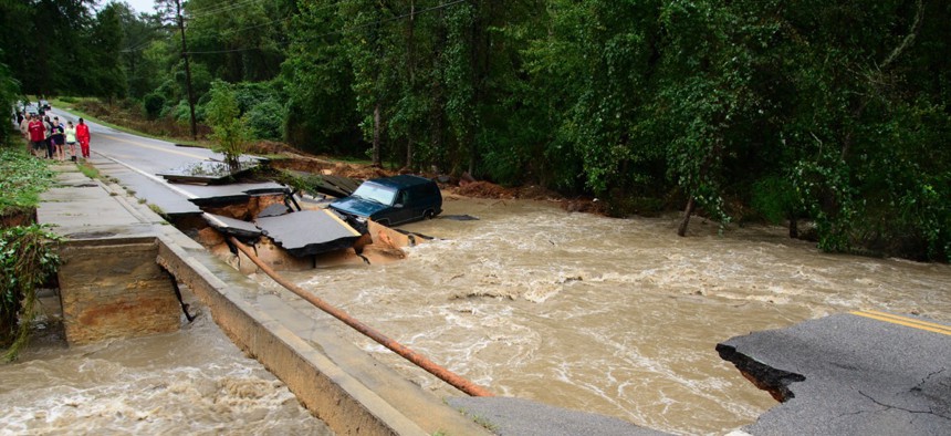 Flooding in Columbia, South Carolina. 