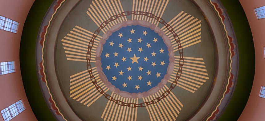 The rotunda of the Oregon State Capitol.