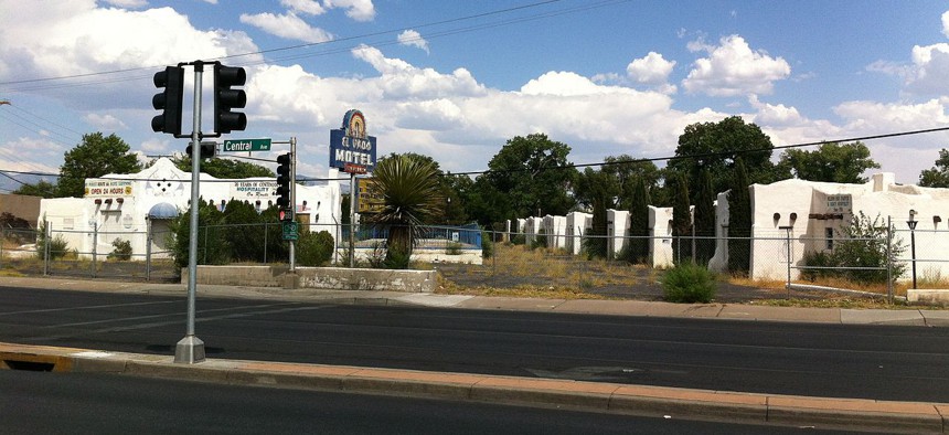 The El Vado Motel site in Albuquerque, New Mexico.