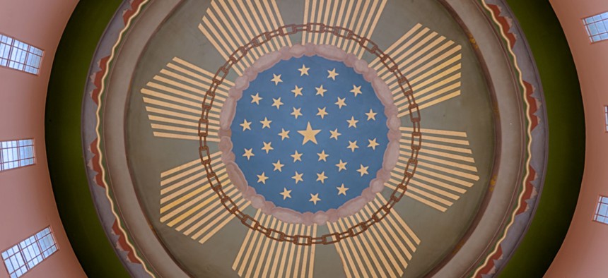 The Rotunda at the Oregon State Capitol in Salem.