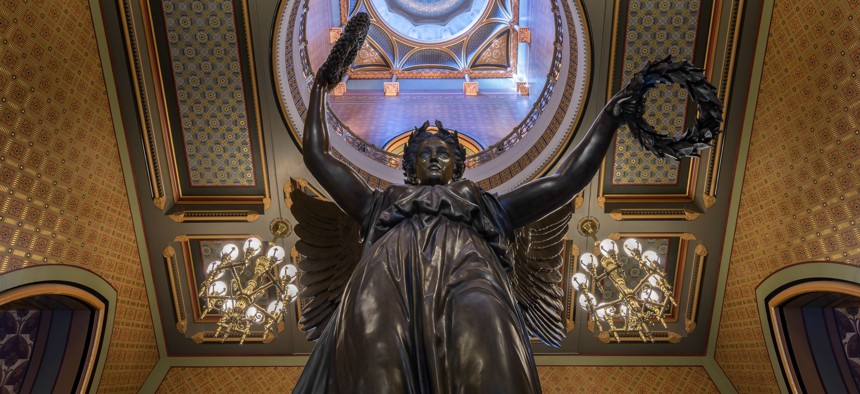The "Genius of Connecticut" in the Connecticut State Capitol.