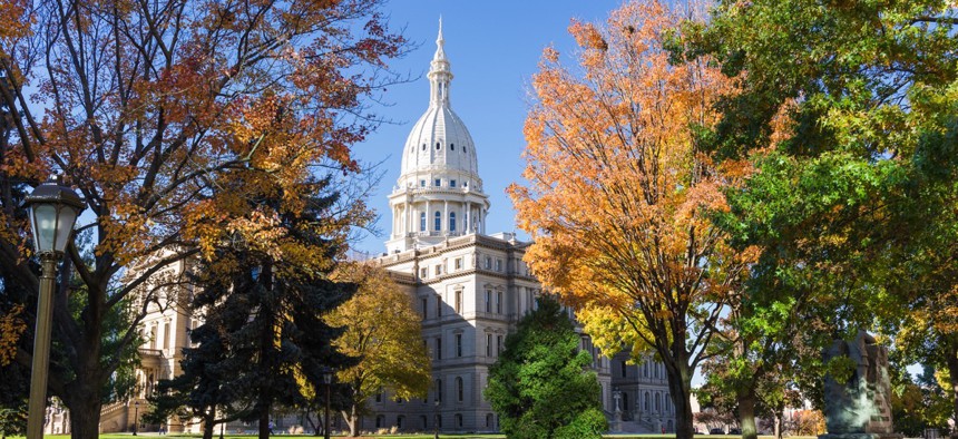 The Michigan State Capitol.