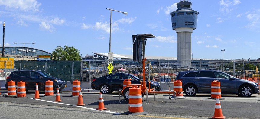 Construction at LaGuardia Airport in New York City.