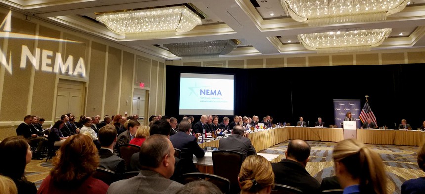 State and local emergency management professionals gathered in Alexandria, Virginia, for the National Emergency Management Association's mid-year forum on Thursday.