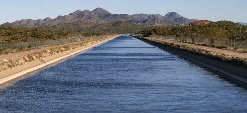 The Central Arizona Project canal near Fountain Hills, Ariz.