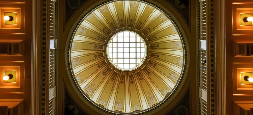 The rotunda in the Virginia State Capitol. 