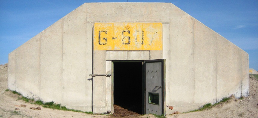 A former military ordnance bunker near Igloo, South Dakota