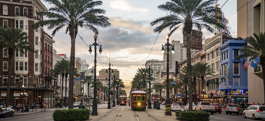 Canal Street in New Orleans, Louisiana