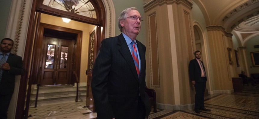 Senate Majority Leader Mitch McConnell, who led the effort to pass the "skinny bill."