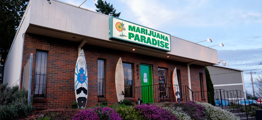  A marijuana dispensary in Portland, Oregon.
