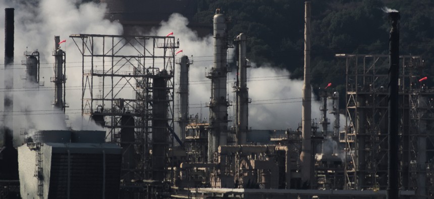 A Chevron refinery in Richmond, California