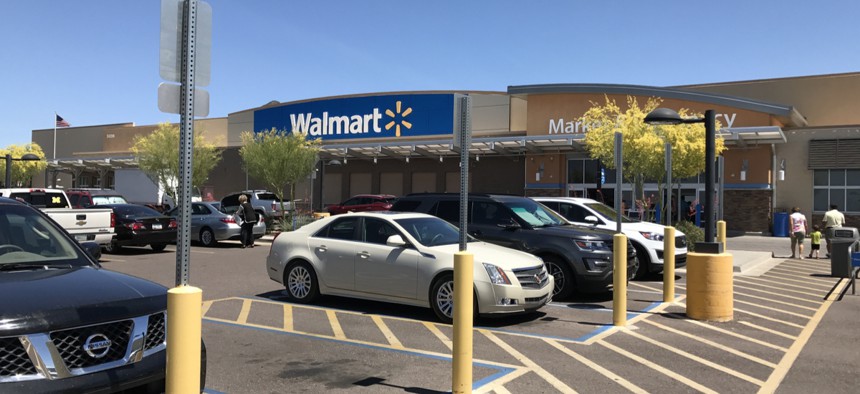 A Walmart Super Center store in Cave Creek, Arizona. The Grand Canyon State is among the handful of states that has enacted laws to protect bystanders from being sued for breaking a car window to rescue a child in an emergency.