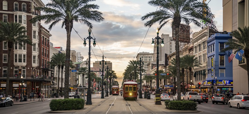 Canal Street in New Orleans
