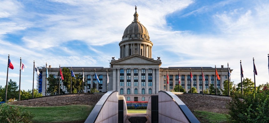 The Oklahoma State Capitol. 