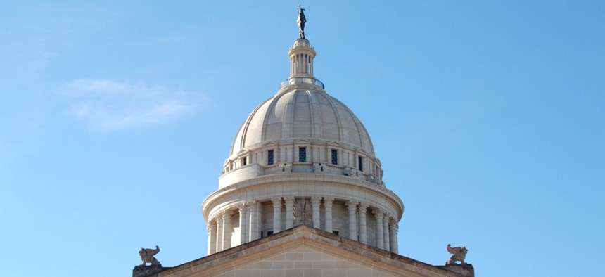 The Oklahoma State Capitol in Oklahoma City.