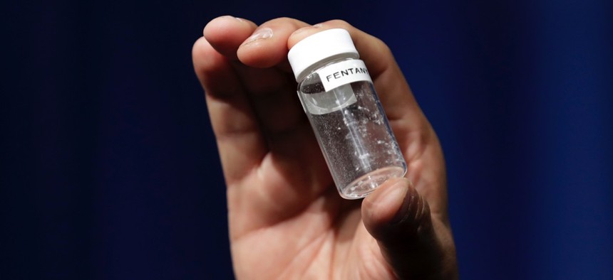 An example of the amount of fentanyl that can be deadly.