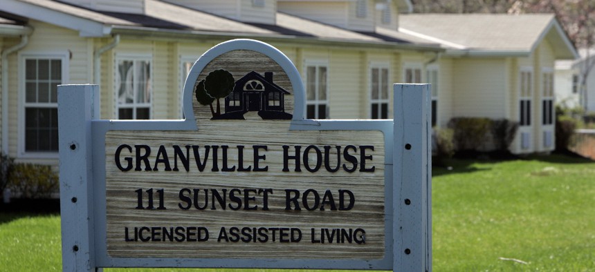 The Granville House assisted living facility is seen Thursday, April 16, 2009, in Burlington, N.J.